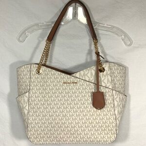 Michael Kors Jet Set Travel Large Chain Shoulder Tote Bag